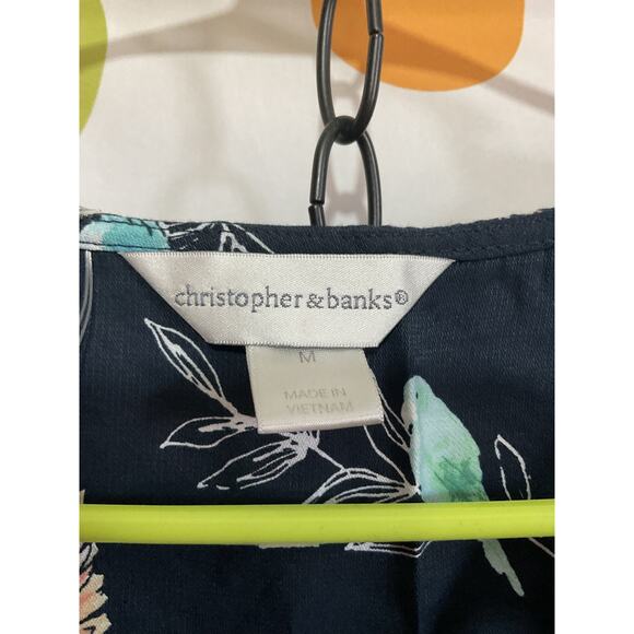 Christopher & Banks PARROTS Birds Top Size M - Picture 3 of 9